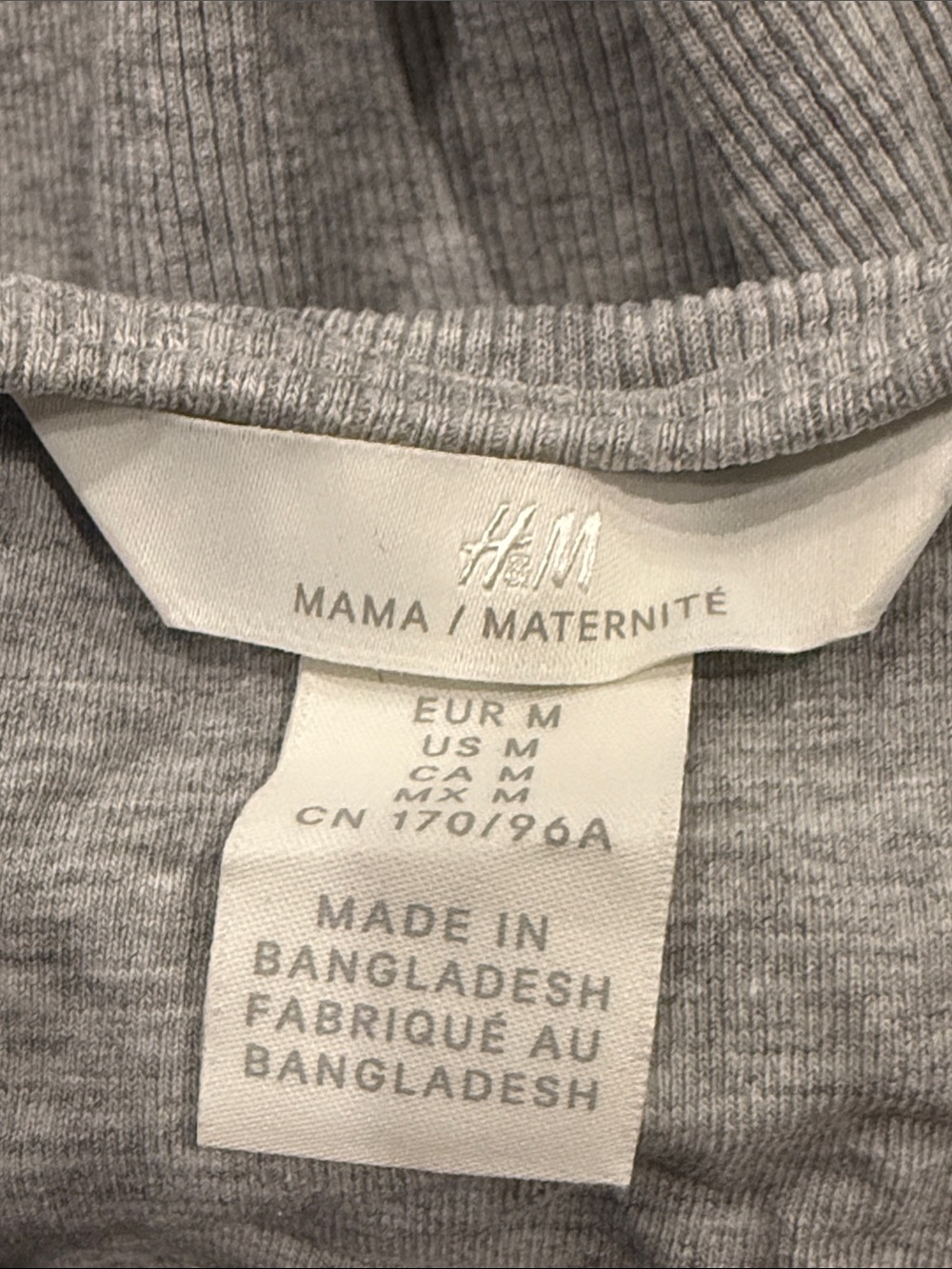 H&M Light Gray Ribbed V-Neck Camisole - Picture 2 of 3